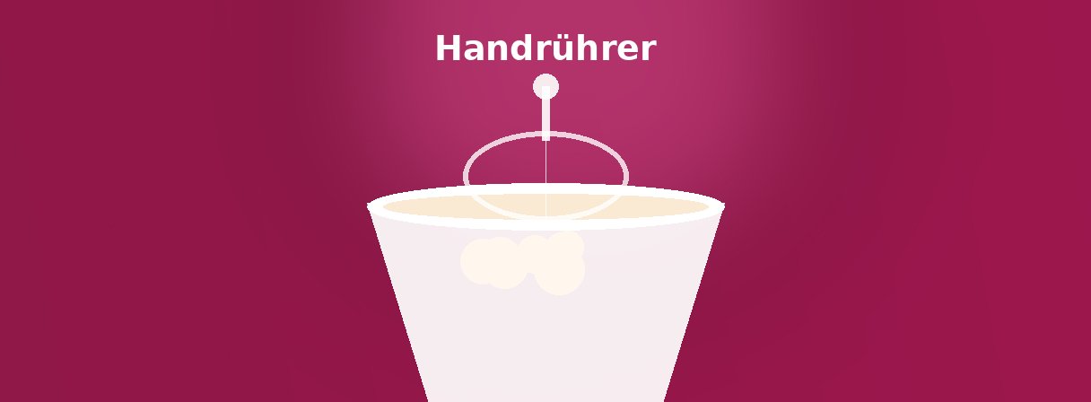 Handrührgerät mit Knethaken