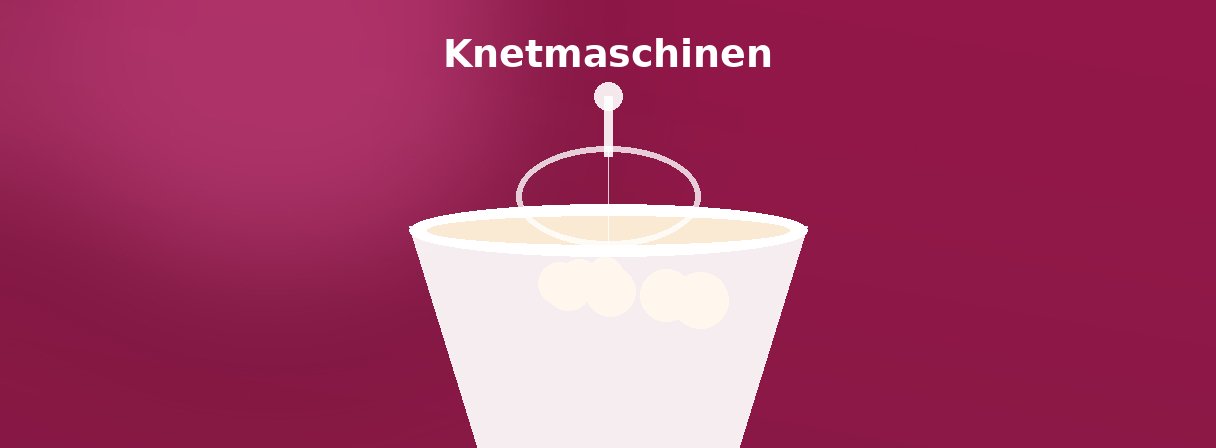 Klassische Knetmaschine mit Rührschüssel